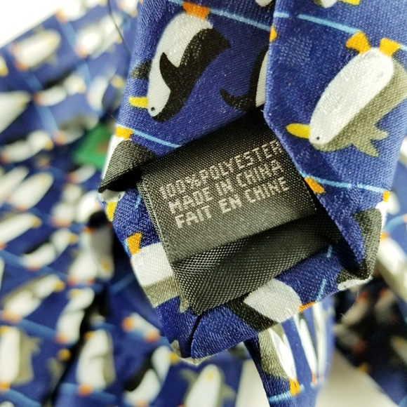 JINGLE BELLS | novelty penguin tie 59" - Picture 5 of 5
